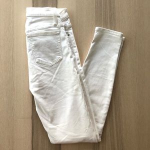 J.Crew White Skinny Matchstick Jeans 26 Tall